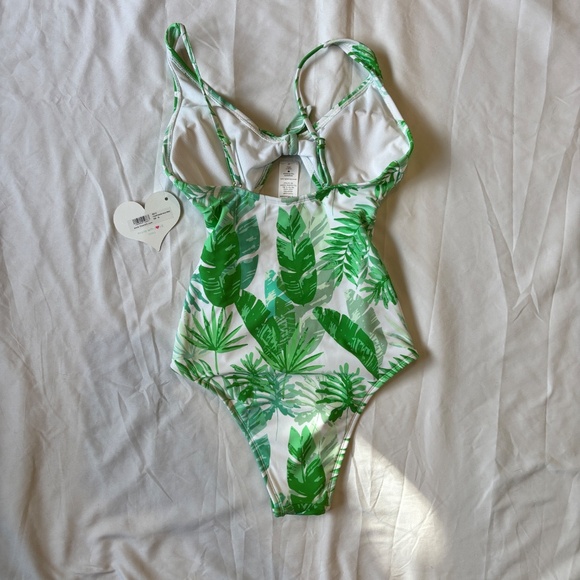 Sugar Coast by Lolli Swim One-Piece Swimsuit – Tropical Leaf Print – Size XS – - Picture 6 of 8
